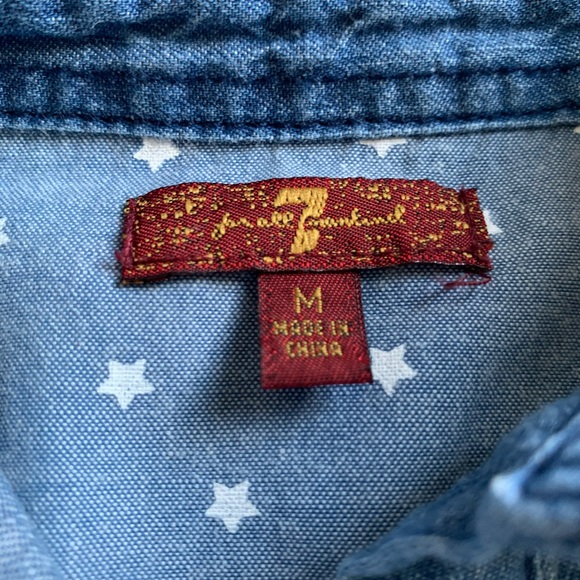 7 For All Mankind Chambray Denim Dress - Picture 3 of 6